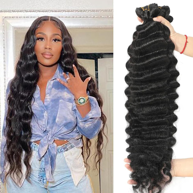 Votisa Hair Human Hair Bundles Loose Deep Wave Bundles 3 Bundles/lot for Women