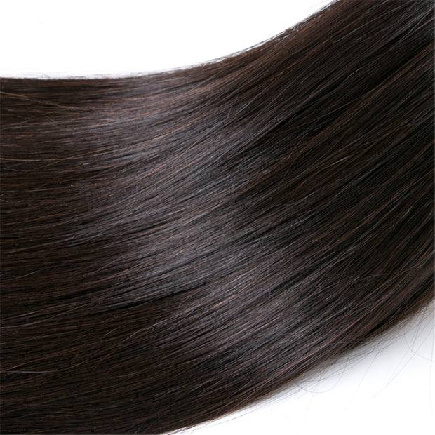 Votisa Hair Straight Hair Extensions Natural Black for Women Hair Extensions #1B Color Hair