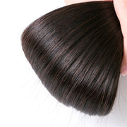 Votisa Hair Straight Hair Extensions Natural Black for Women Hair Extensions #1B Color Hair