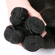 Votisa Hair Straight Hair Extensions Natural Black for Women Hair Extensions #1B Color Hair