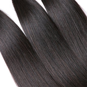 Votisa Hair Straight Hair Extensions Natural Black for Women Hair Extensions #1B Color Hair