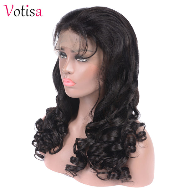 Votisa Hair Loose Wave Lace Front Wig 13x6 Human Virgin Hair Wigs 150% Density