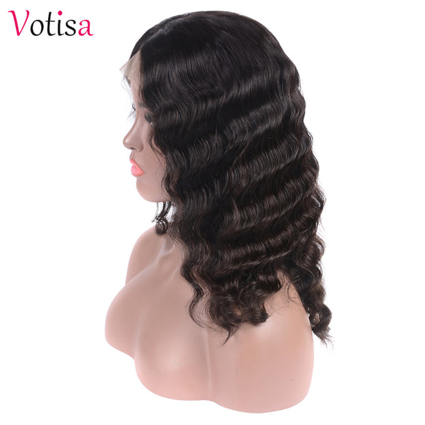 Votisa Hair Body Wave Hair Bob Wigs Human Virgin Hair Lace Front Wig