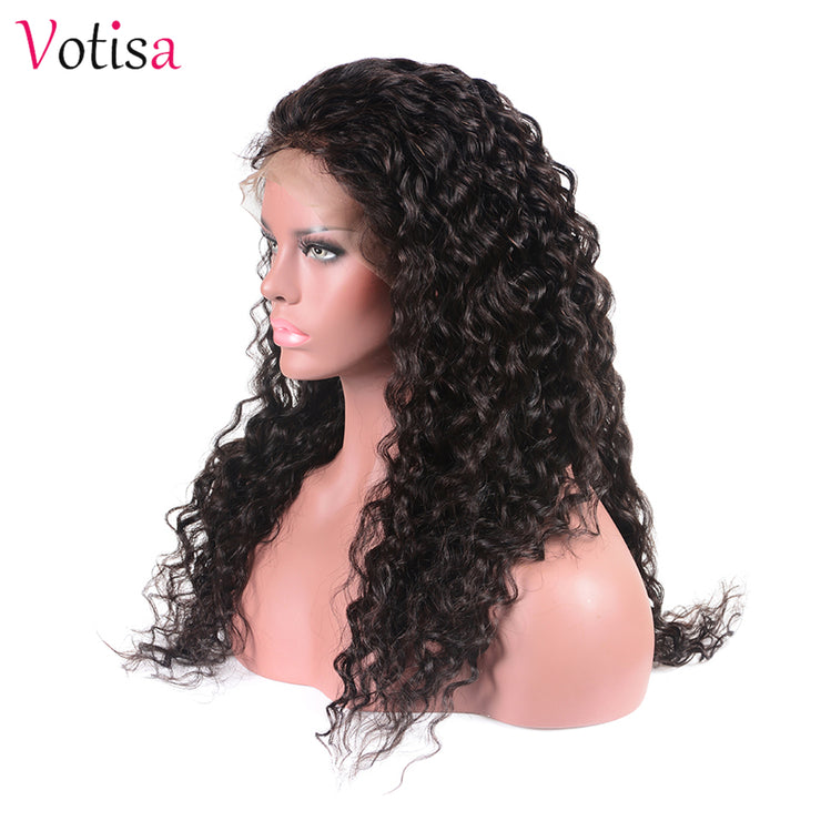 Votisa Hair Water Wave Lace Front Human Hair Wigs 13x4 Virgin Hair Wig 150%