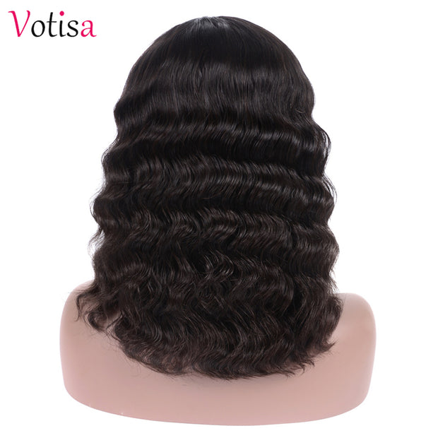 Votisa Hair Body Wave Hair Bob Wigs Human Virgin Hair Lace Front Wig