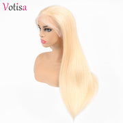 Votisa Hair Straight Blonde Lace Front Wigs Human Virgin Hair Wigs 150%