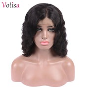 Votisa Hair Body Wave Hair Bob Wigs Human Virgin Hair Lace Front Wig