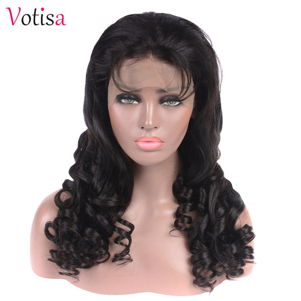 Votisa Hair Loose Wave Lace Front Wig 13x4 Human Virgin Hair Lace Wigs 150%