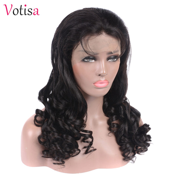 Votisa Hair Loose Wave Lace Front Wig 13x6 Human Virgin Hair Wigs 150% Density