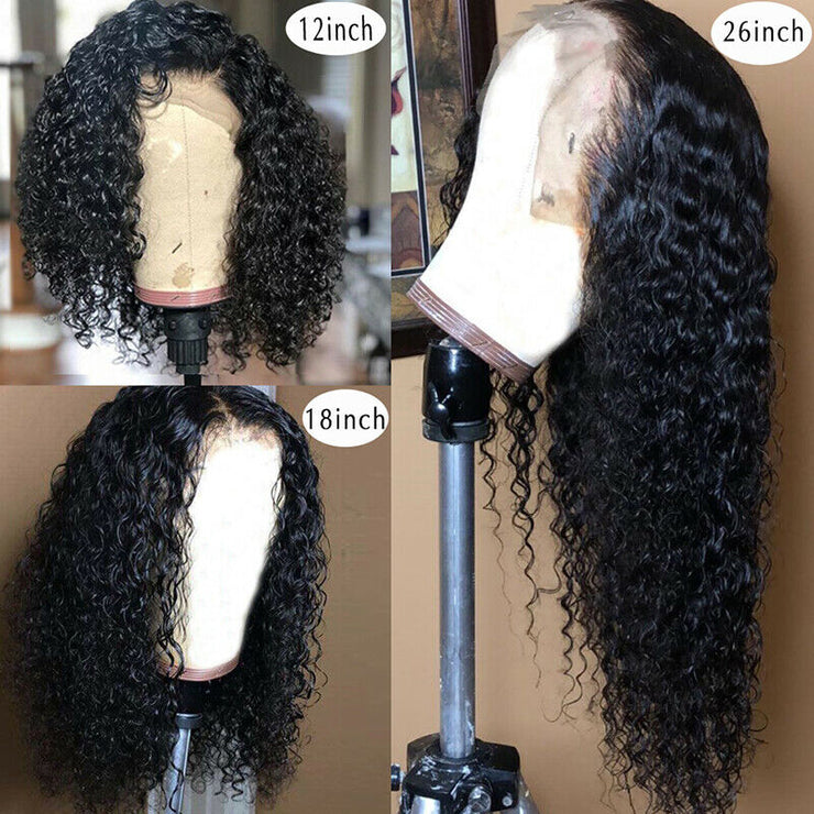 Votisa Hair 180% Lace Front Human Hair Wigs Kinky Curly Hair Wig 13x4