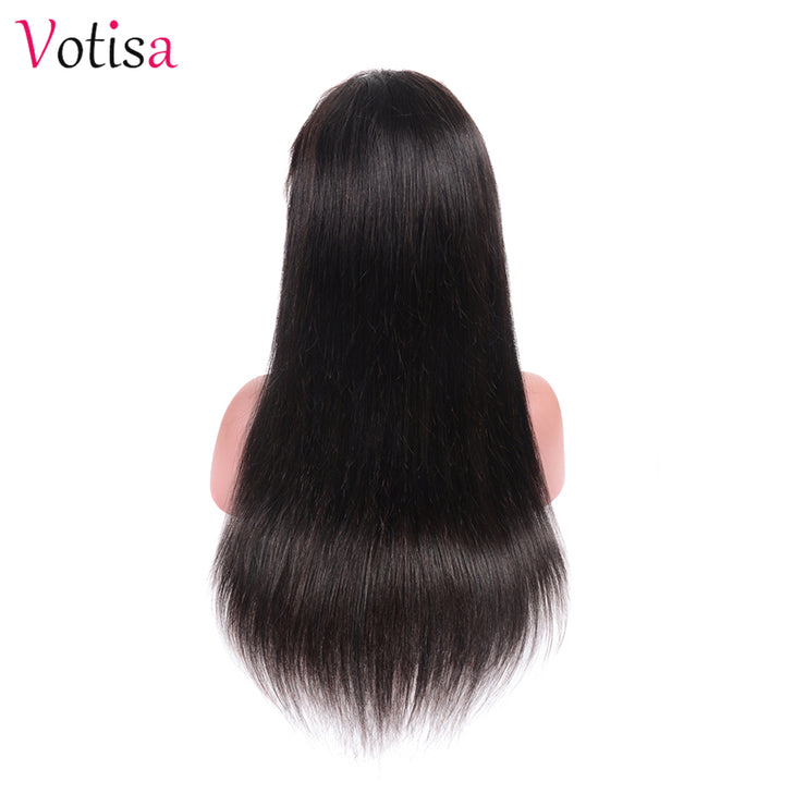 Votisa Hair Straight Lace Front Human Hair Wigs 13x4 Virgin Hair Wig 150%