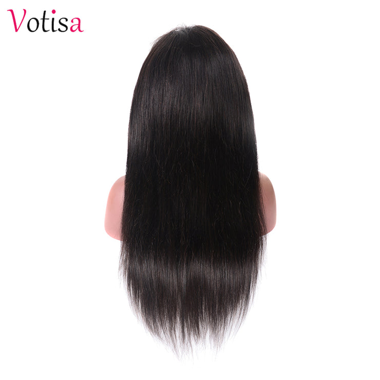 Votisa Hair Straight 13x6 Lace Front Wig Human Virgin Hair Wigs 180% Density