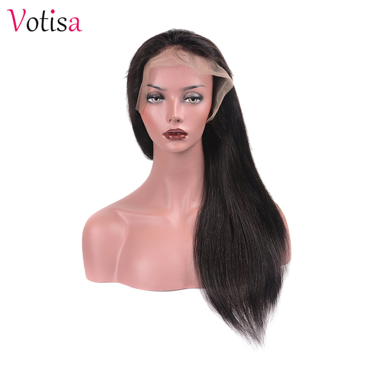 Votisa Hair Straight 13x4 Lace Front Wig Human Virgin Hair Wigs 180%