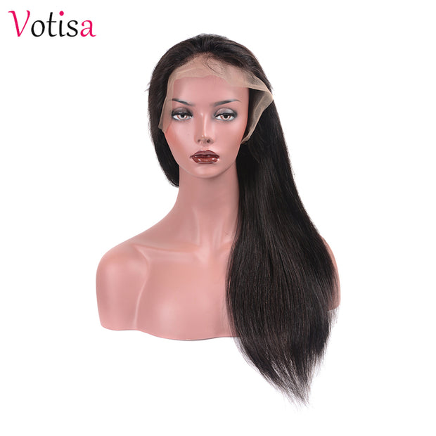 Votisa Hair Straight Lace Front Human Hair Wigs 13x4 Virgin Hair Wig 150%