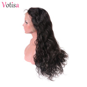 Votisa Hair Body Wave 13x4 Lace Front Human Virgin Hair Wigs 180%