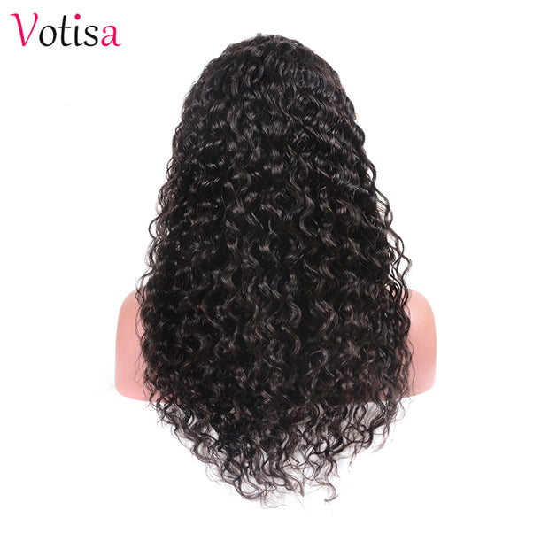 Votisa Hair Water Wave 360 Lace Frontal Wigs Human Virgin Hair Wig