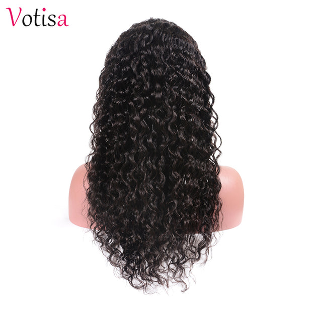 Votisa Hair Water Wave Lace Front Human Hair Wigs 13x4 Virgin Hair Wig 150%