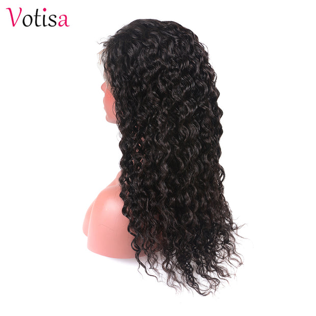 Votisa Hair Lace Front Wig Beach Wave 13x4 Human Virgin Hair Lace Wigs 180%