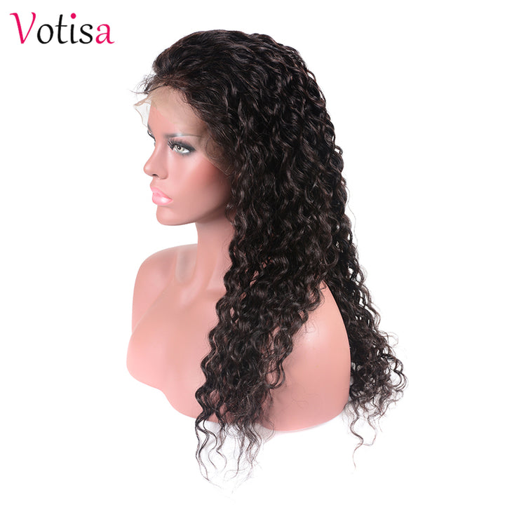 Votisa Hair Lace Front Wig Beach Wave 13x4 Human Virgin Hair Lace Wigs 180%