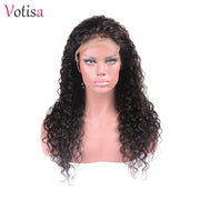 Votisa Hair 13x4 Beach Wave Lace Front Human Virgin Hair Wigs 150% Density