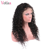 Votisa Hair Water Wave 360 Lace Frontal Wigs Human Virgin Hair Wig