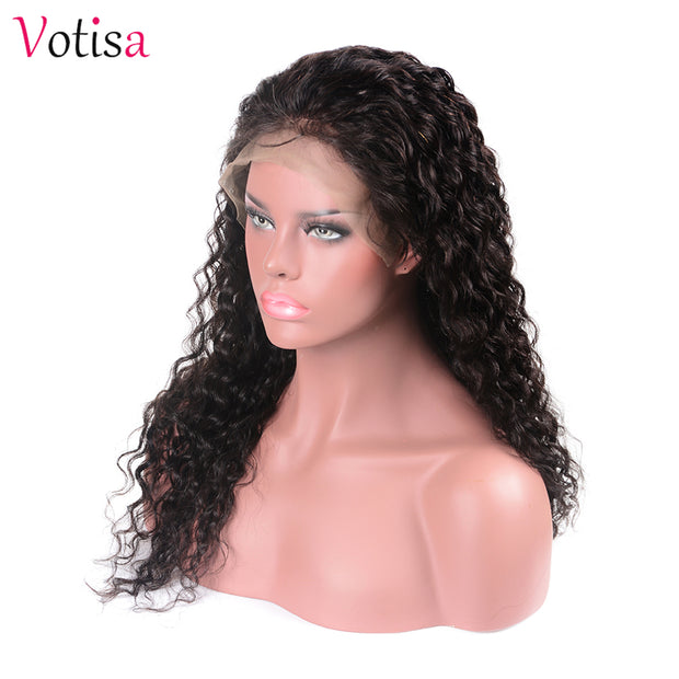 Votisa Hair Lace Front Wig Beach Wave 13x4 Human Virgin Hair Lace Wigs 180%