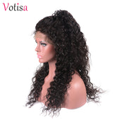 Votisa Hair 13x4 Beach Wave Lace Front Human Virgin Hair Wigs 150% Density