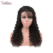 Votisa Hair Deep Wave Lace Front Wig 13x4 Human Virgin Hair Wigs 150%