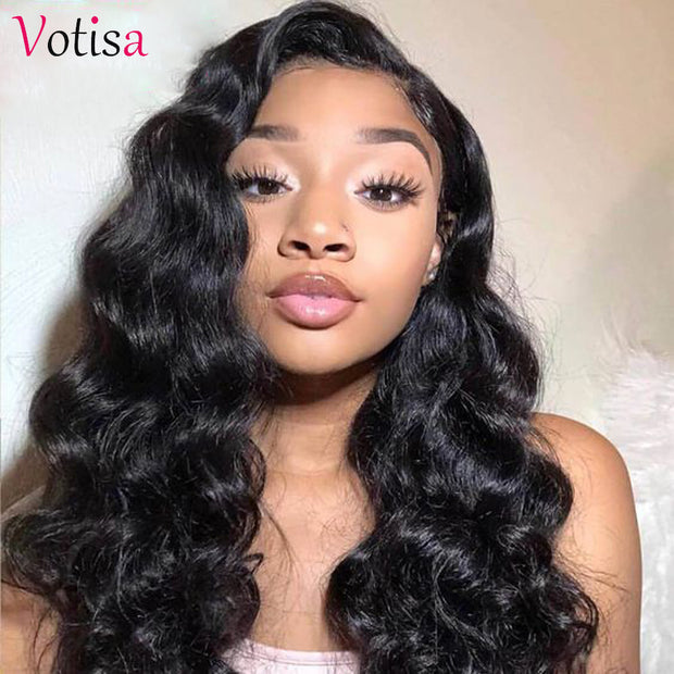 Votisa Hair Loose Wave Lace Front Wig 13x4 Human Virgin Hair Lace Wigs 150%