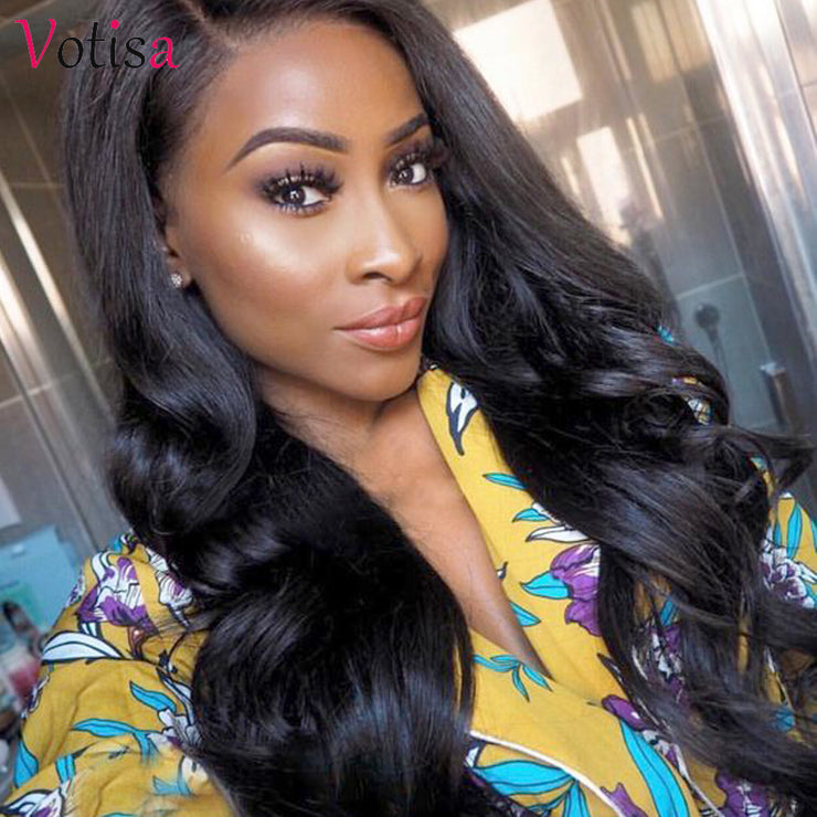 Votisa Hair Body Wave 13x4 Lace Front Human Virgin Hair Wigs 180%