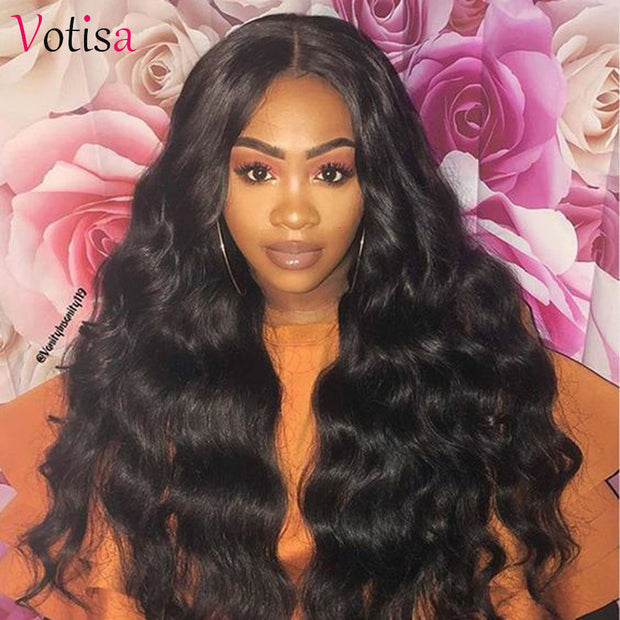 Votisa Hair 13x6 Lace Front Wig Body Wave Human Virgin Hair 180% Density