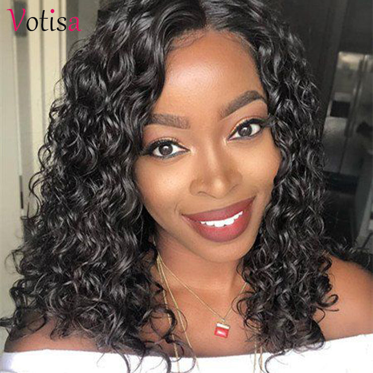 Votisa Hair Deep Wave Lace Front Wig 13x4 Human Virgin Hair Wigs 150%