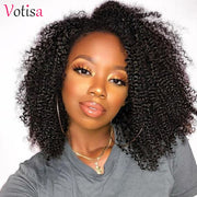 Votisa Hair Kinky Curly Lace Front Wig 13x6 Human Virgin Hair Wigs 150% Density