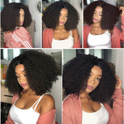 Votisa Hair 13x6 Kinky Curly Lace Front Wig Human Virgin Hair Wigs 180% Density