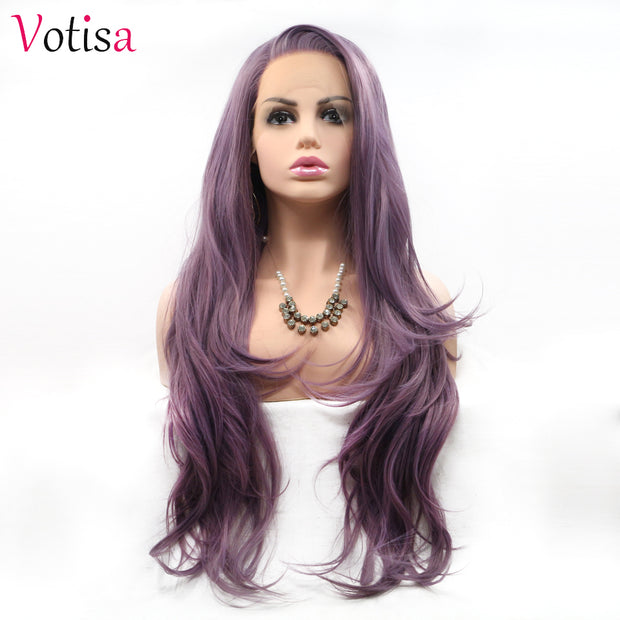 Votisa Hair Lace Front Wigs 26 inch Synthetic Hair Wigs Long Wavy Hair For Women