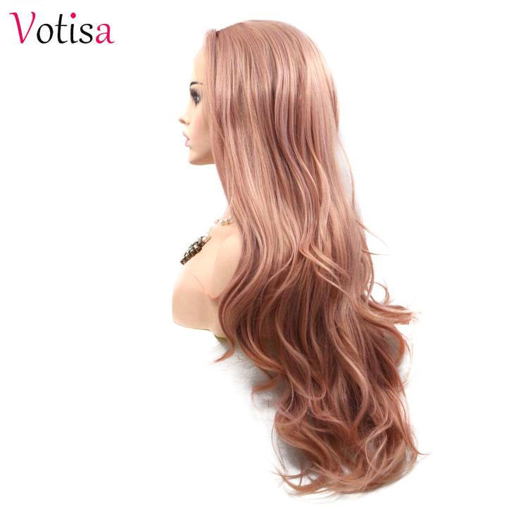 Votisa Hair Lace Front Wigs 26 inch Synthetic Hair Wigs Long Wavy Hair For Women