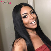 Votisa Hair Straight Lace Front Human Hair Wigs 13x4 Virgin Hair Wig 150%