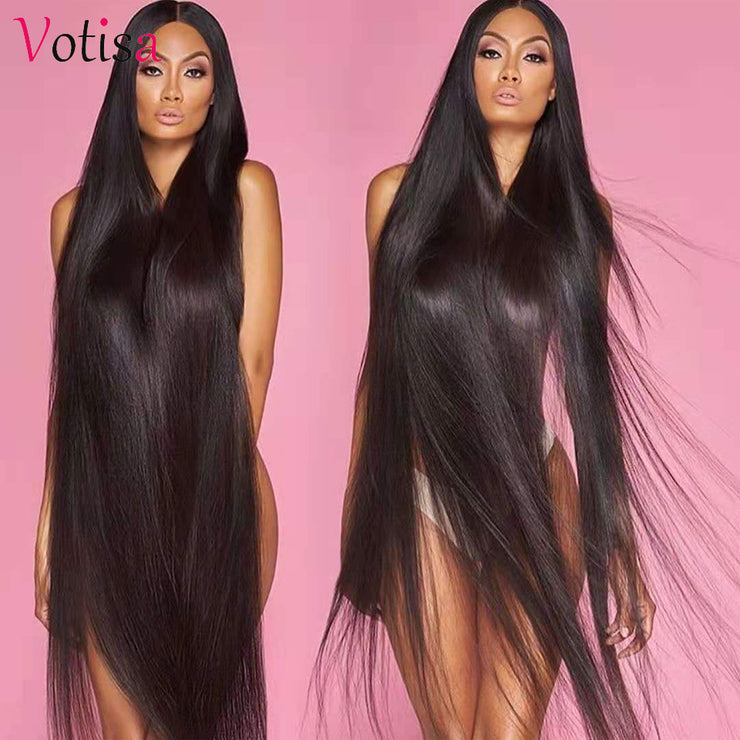 Votisa Hair Straight 13x6 Lace Front Wig Human Virgin Hair Wigs 180% Density