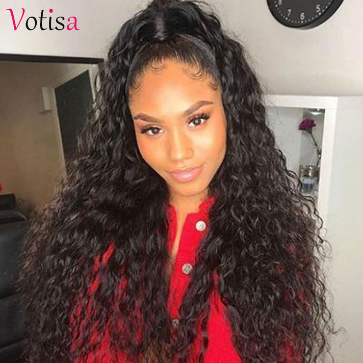 Votisa Hair Water Wave Lace Front Wigs 13x4 Human Virgin Hair Wigs 180%