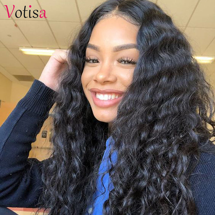 Votisa Hair Water Wave Lace Front Human Hair Wigs 13x4 Virgin Hair Wig 150%